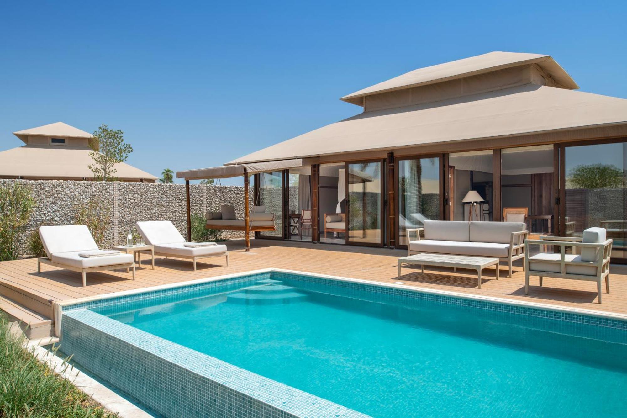Hotel The Outpost Al Barari Camp Mesaieed Esterno foto