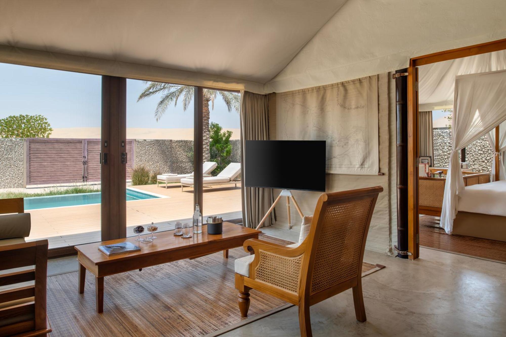 Hotel The Outpost Al Barari Camp Mesaieed Esterno foto