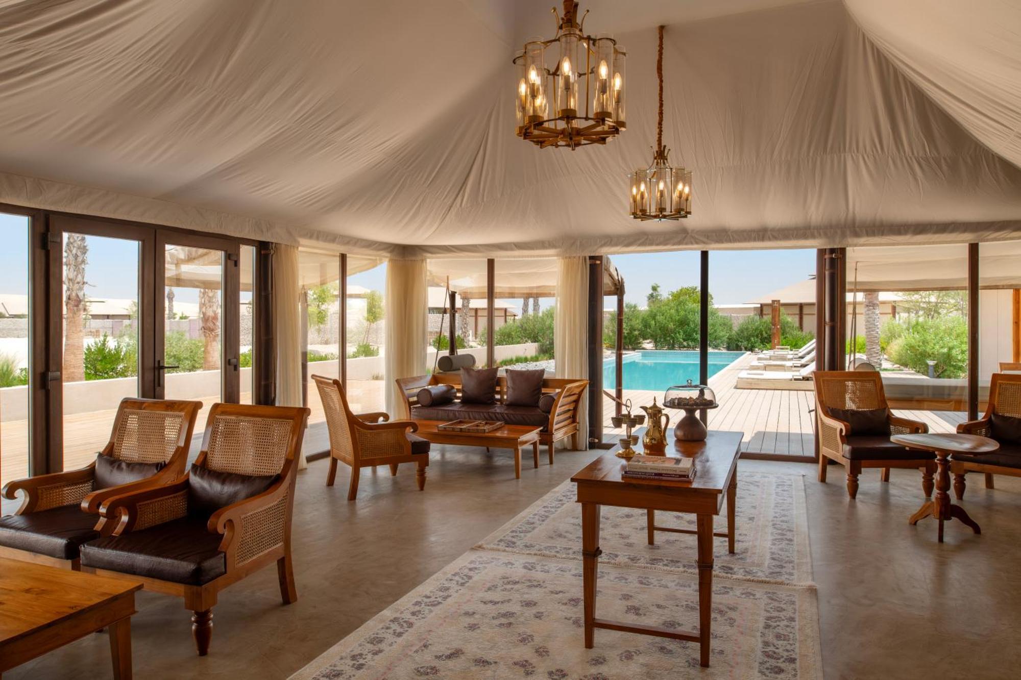 Hotel The Outpost Al Barari Camp Mesaieed Esterno foto