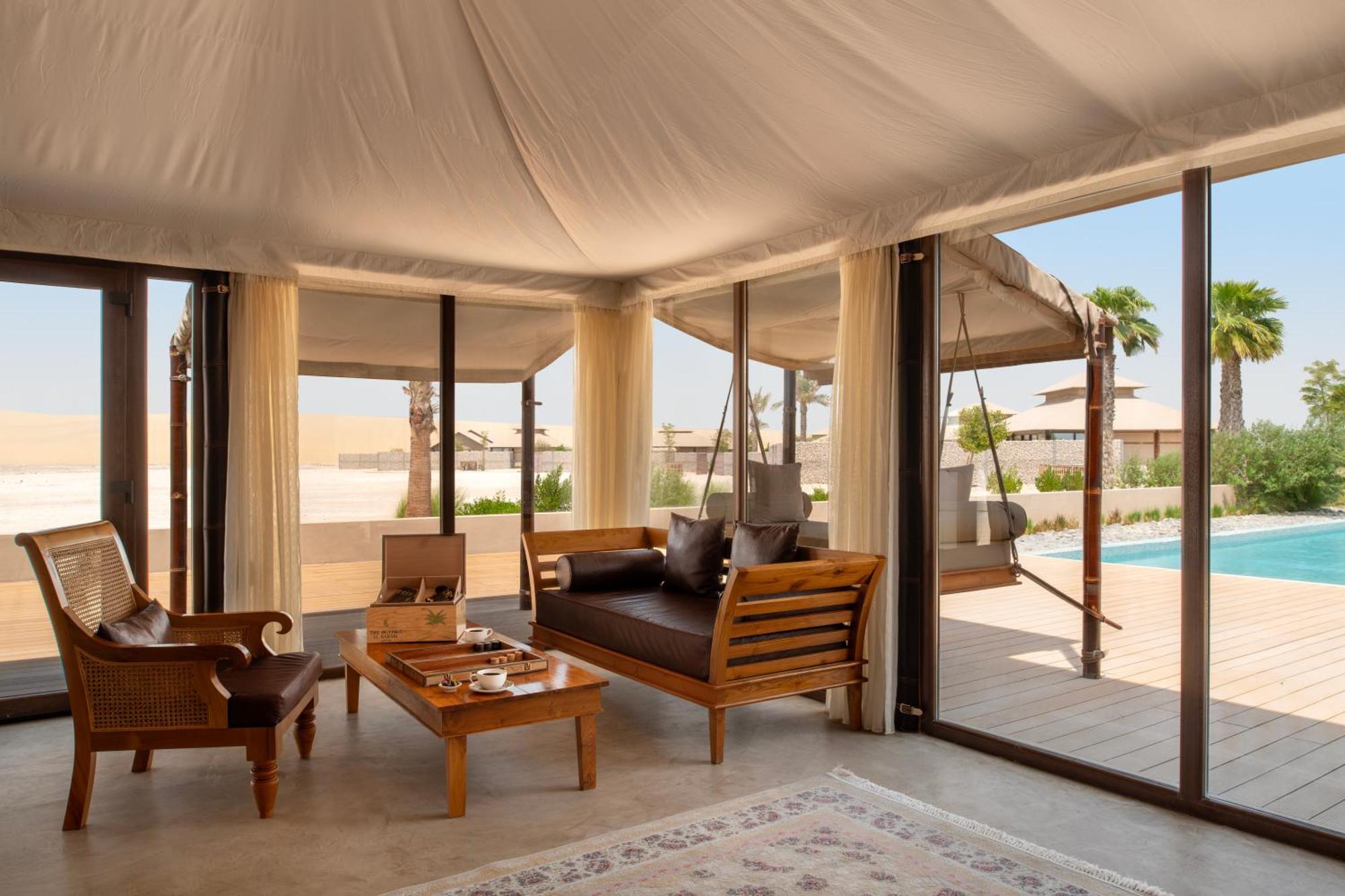 Hotel The Outpost Al Barari Camp Mesaieed Esterno foto