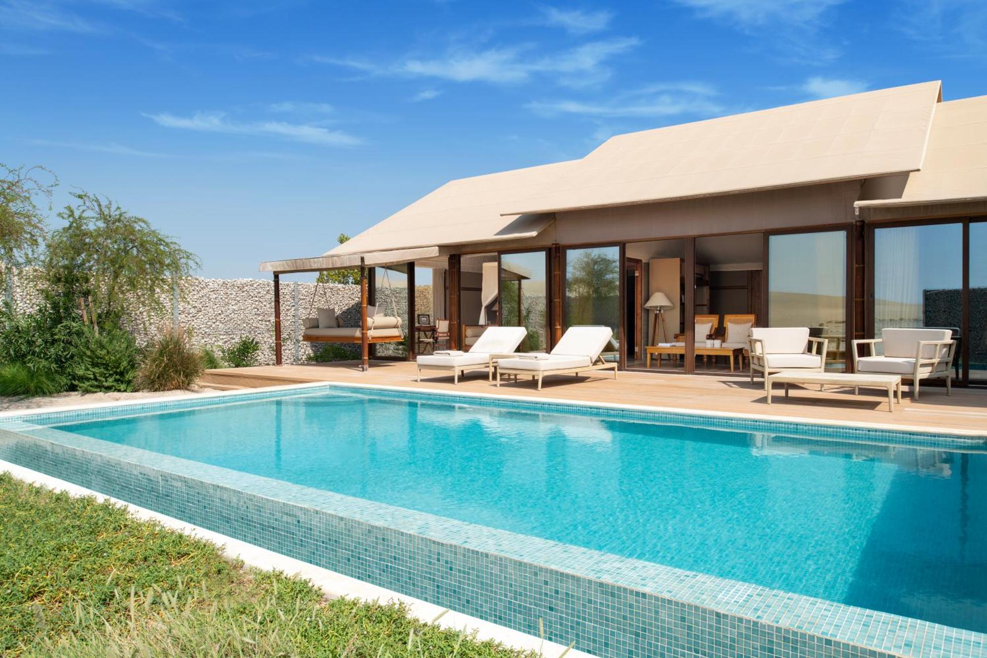 Hotel The Outpost Al Barari Camp Mesaieed Esterno foto
